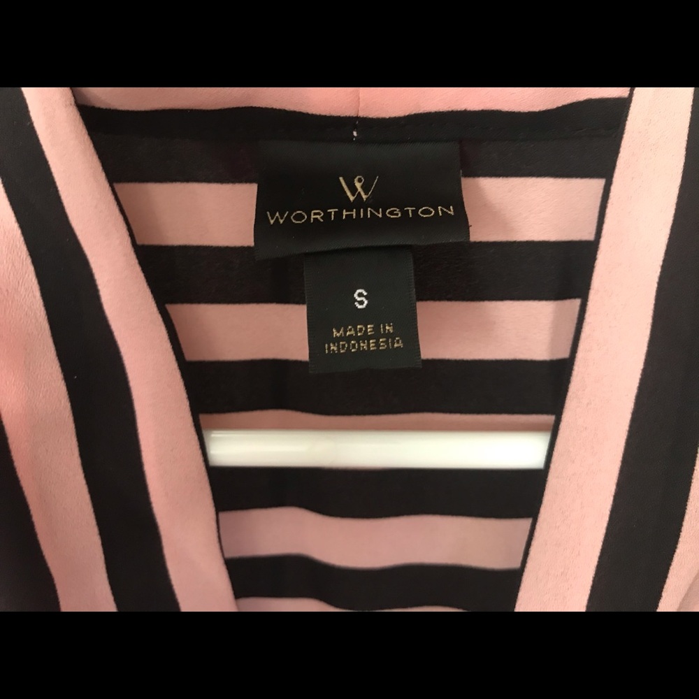 Striped business casual top
